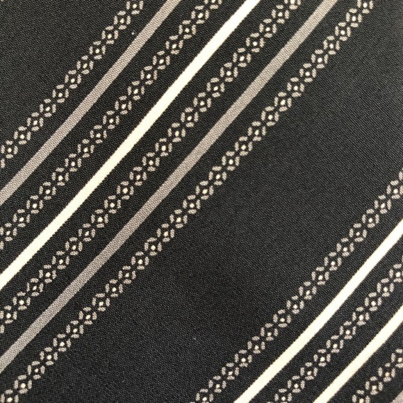 Bijan Black Striped Tie - Picture 7 of 7